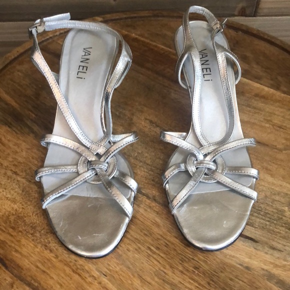 vaneli silver sandals